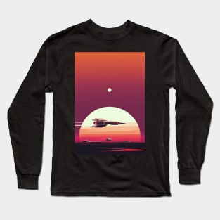 Minimalist Space Exploration Long Sleeve T-Shirt